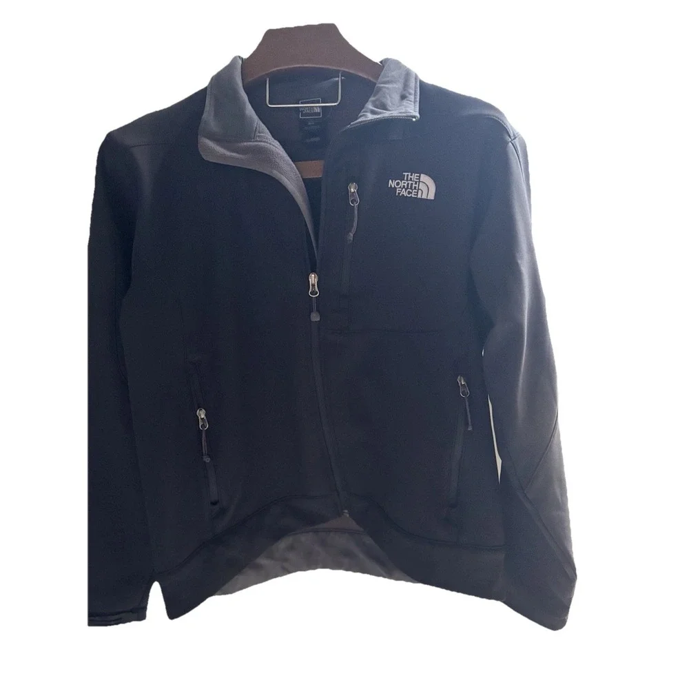 The North Face Medium Apex Men's Jacket Black Full Zip Wind Resistant Waterproo